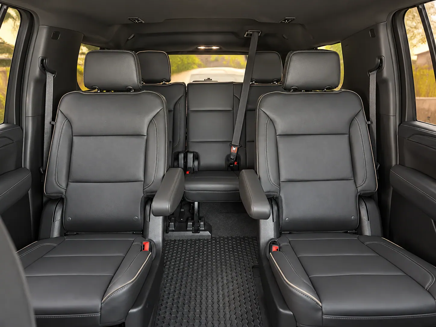 Full-size luxury SUV interior for the $500 Los Angeles family four-ride package