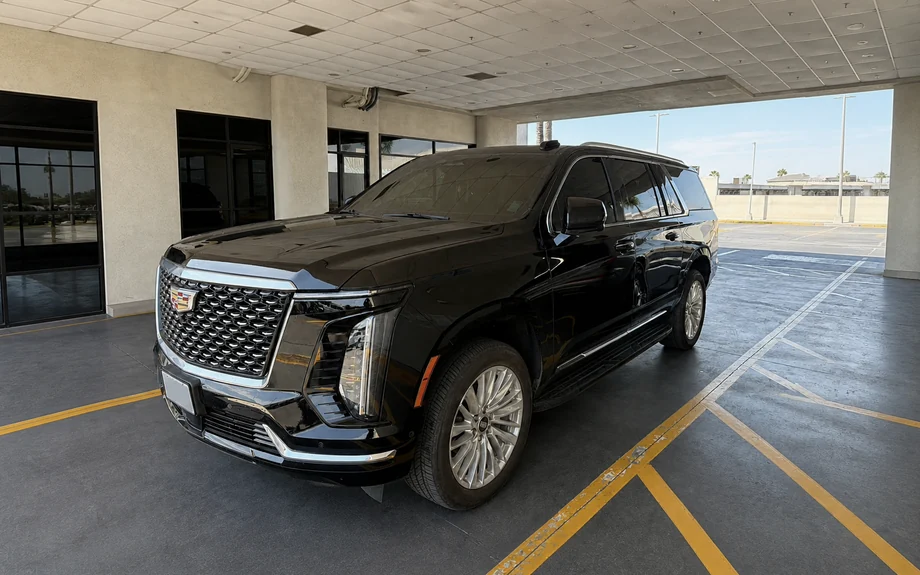 Real black Cadillac Escalade in the Gate & Mile fleet